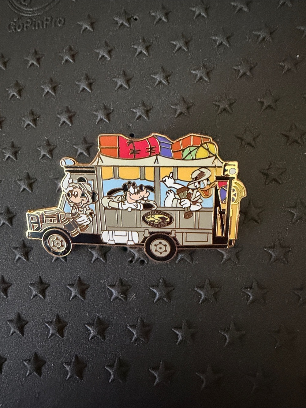 Disney - Mickey, Goofy, and Donald in Kilimanjaro Safaris Truck Pin